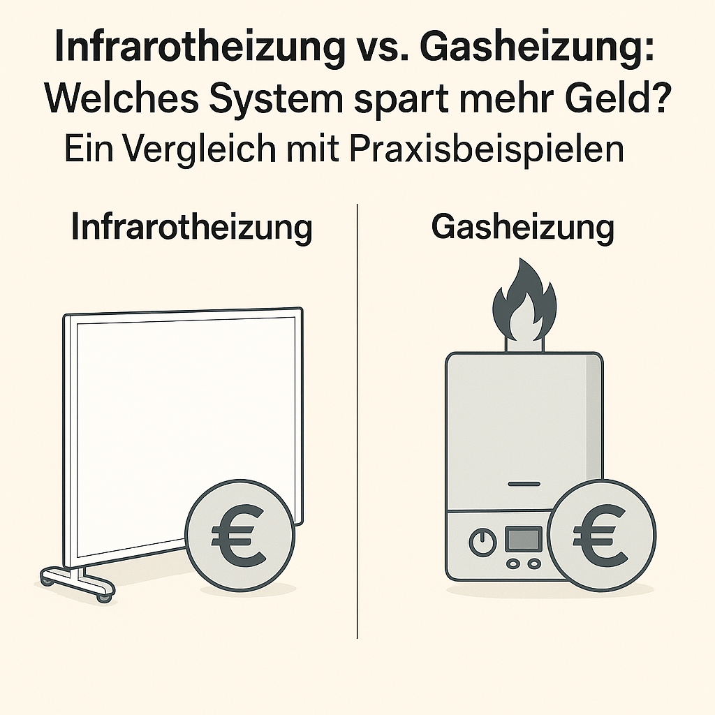 Infrarotheizung vs. Gasheizung: Welches System spart mehr Geld? Ein Vergleich mit Praxisbeispielen