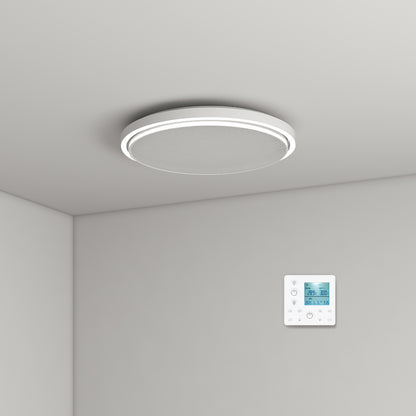 Runde Infrarotheizung mit Thermostat Deckenheizung LED Beleuchtung Licht