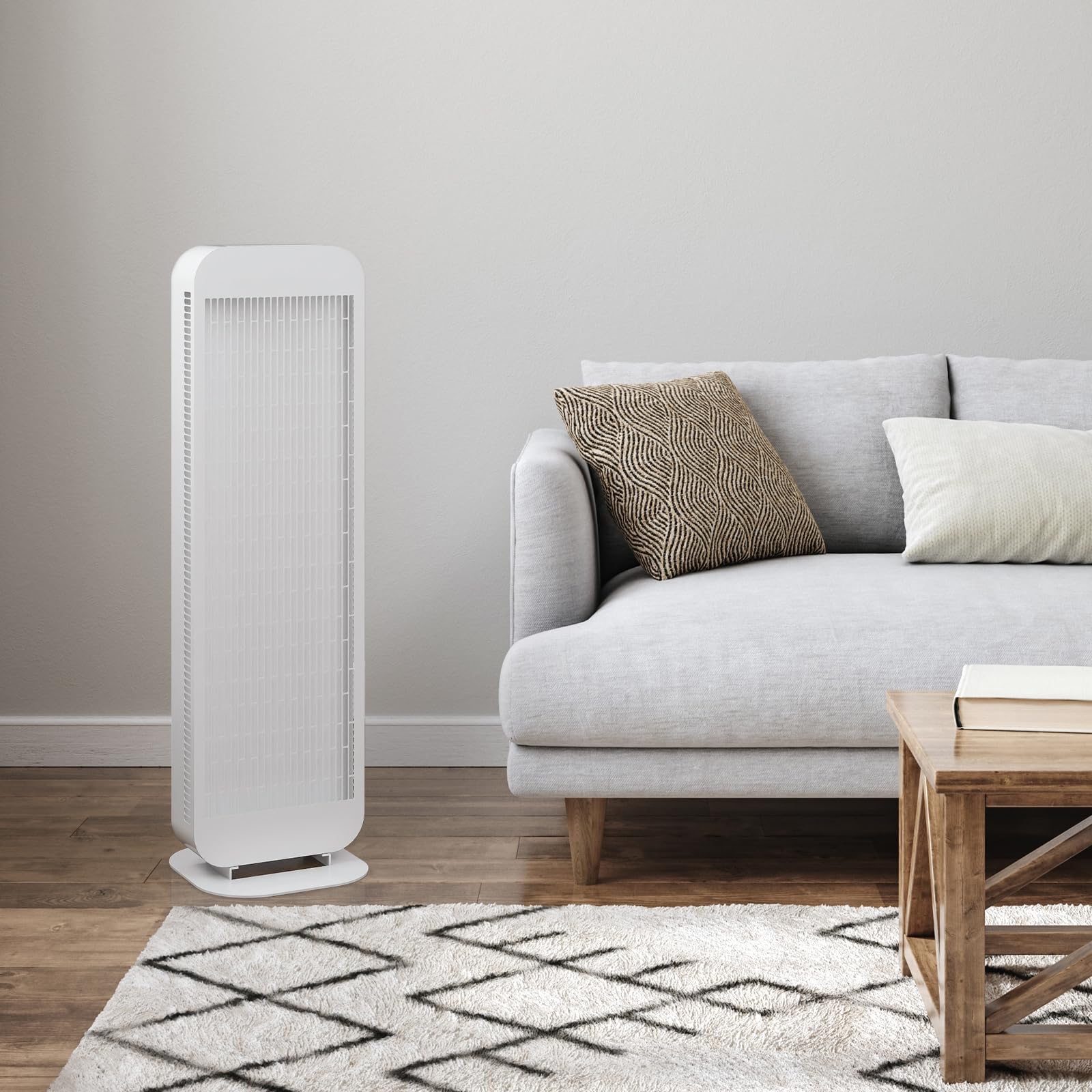 Mobiler Infrarot Standheizstrahler 1.4kW – Weiß/Schwarz Stand Infrarotstrahler