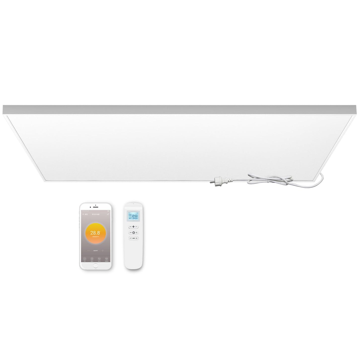 Infrarotheizung Deckenmontage mit Thermostat Fernbedienung Deckenheizung