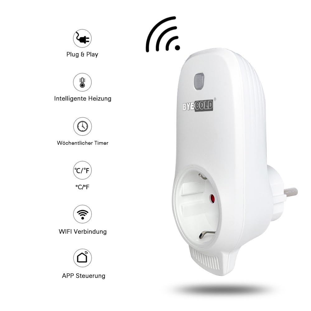 Smart WiFi Steckdosenthermostat für Infrarotheizung