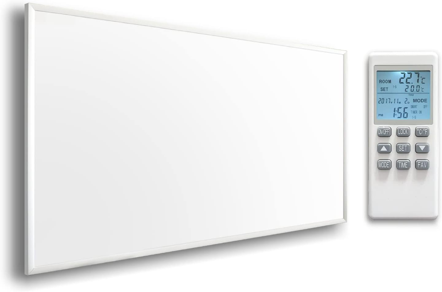 Infrarotheizung mit Thermostat Elektroheizung Wandmontage