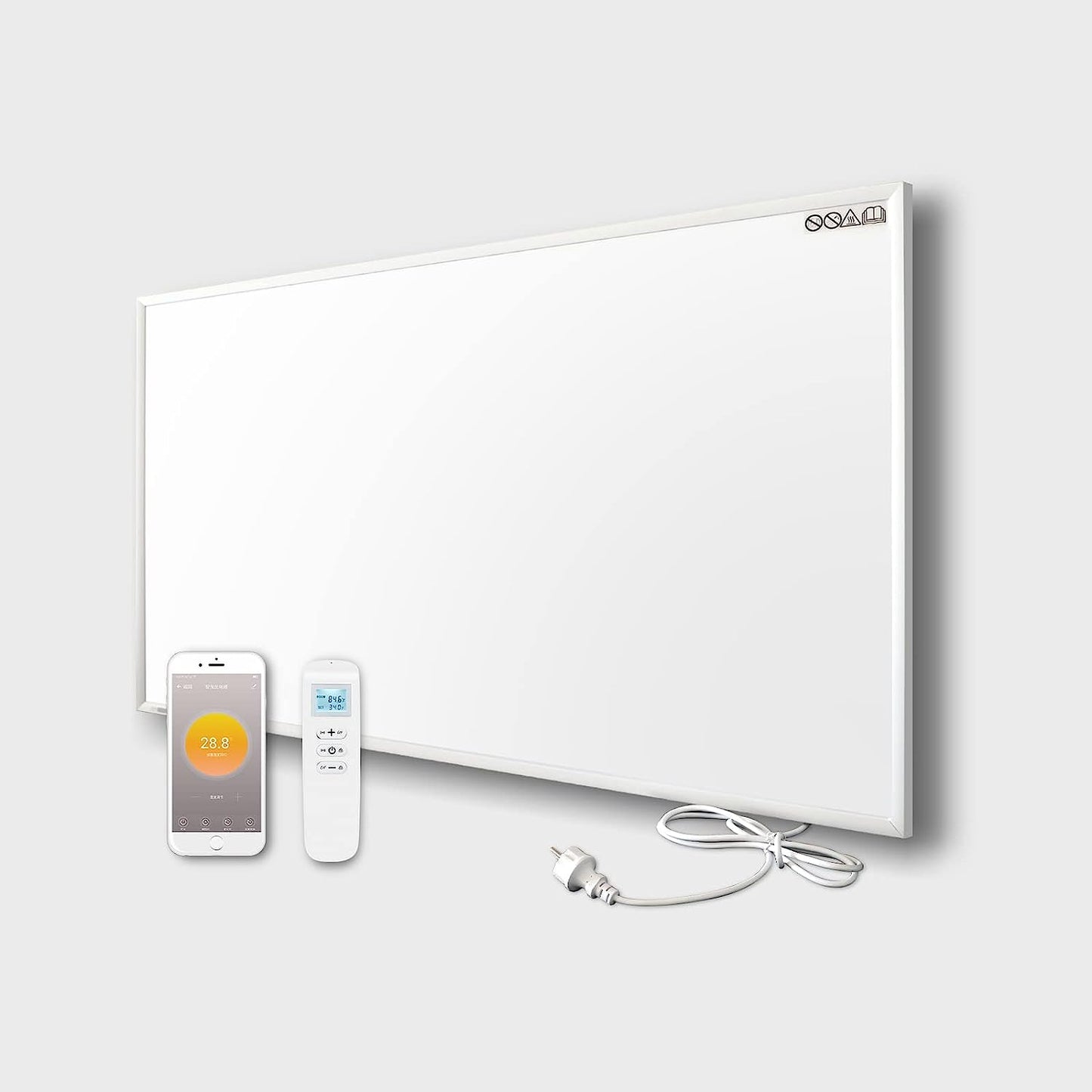 Infrarotheizung mit Thermostat Elektroheizung Wandmontage