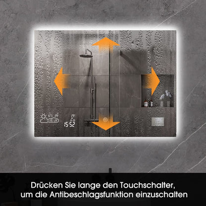 Badezimmer Smart spiegel zur Wandmontage mit LED-Beleuchtung