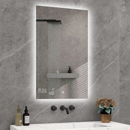 Badezimmer Smart spiegel zur Wandmontage mit LED-Beleuchtung