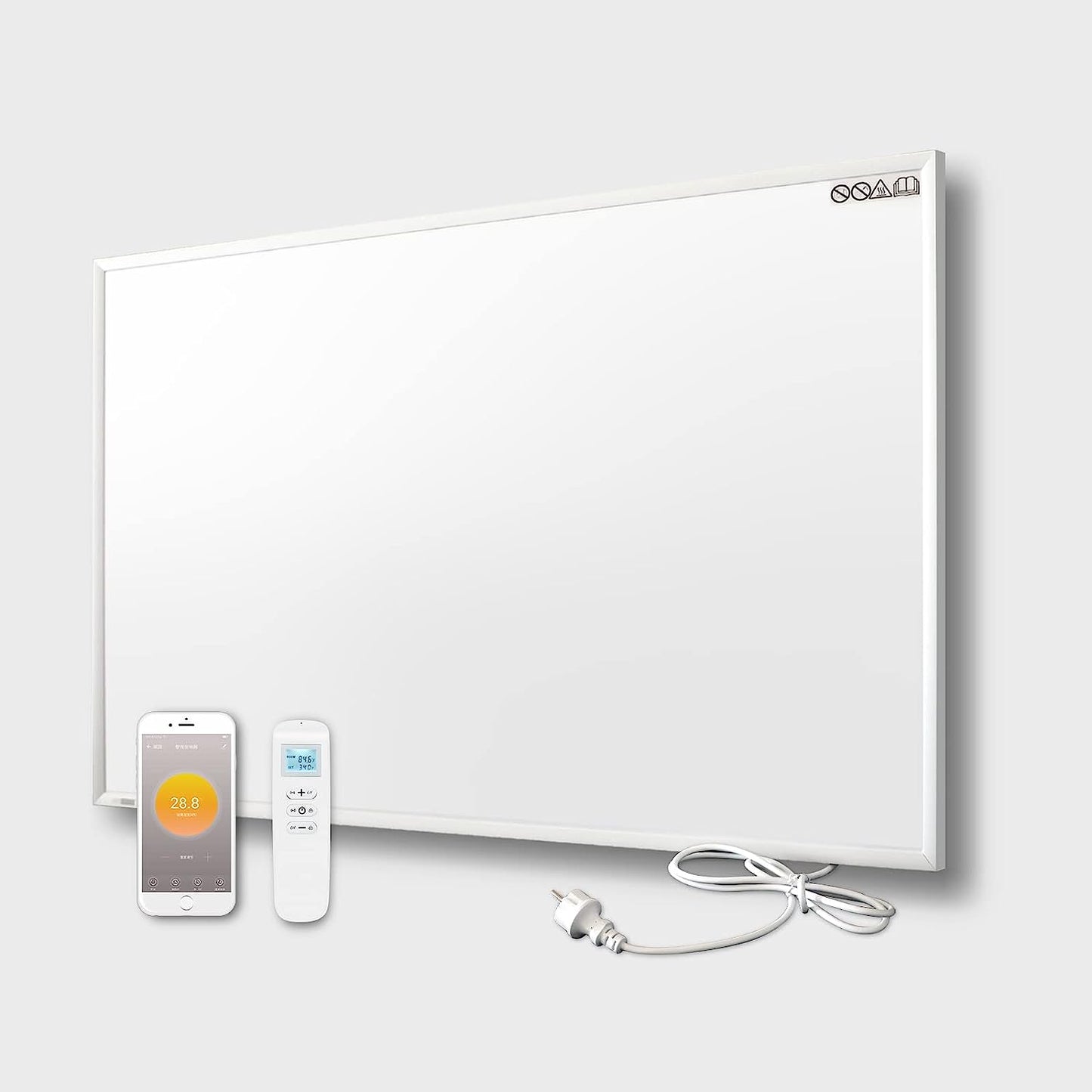 Infrarotheizung mit Thermostat Elektroheizung Wandmontage